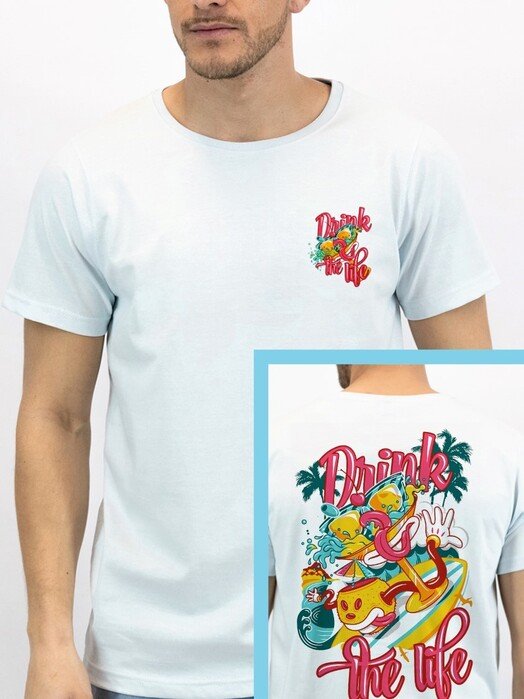 REMERA MC U DRINK LIFE