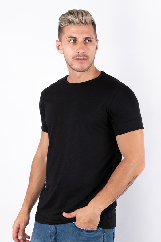 REMERA MC U RECTANGLE TEXT