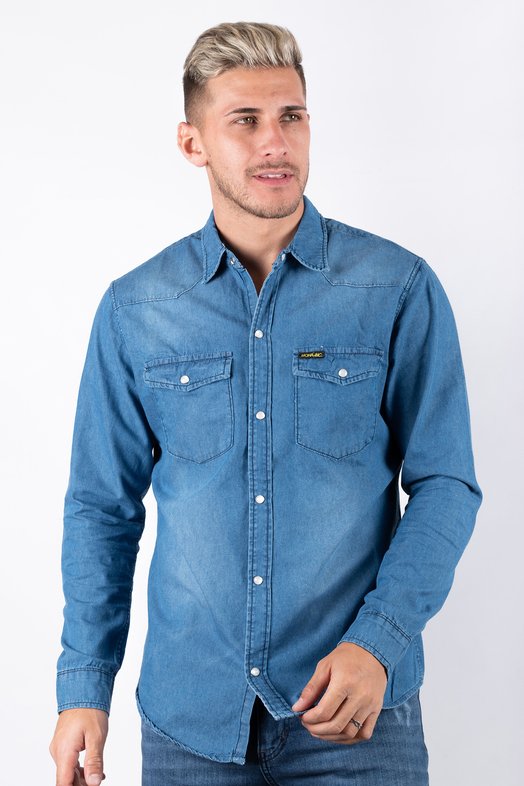 CAMISA ML CERULELO